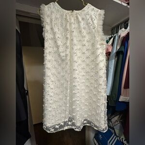 Beautiful white dress with stones & lace